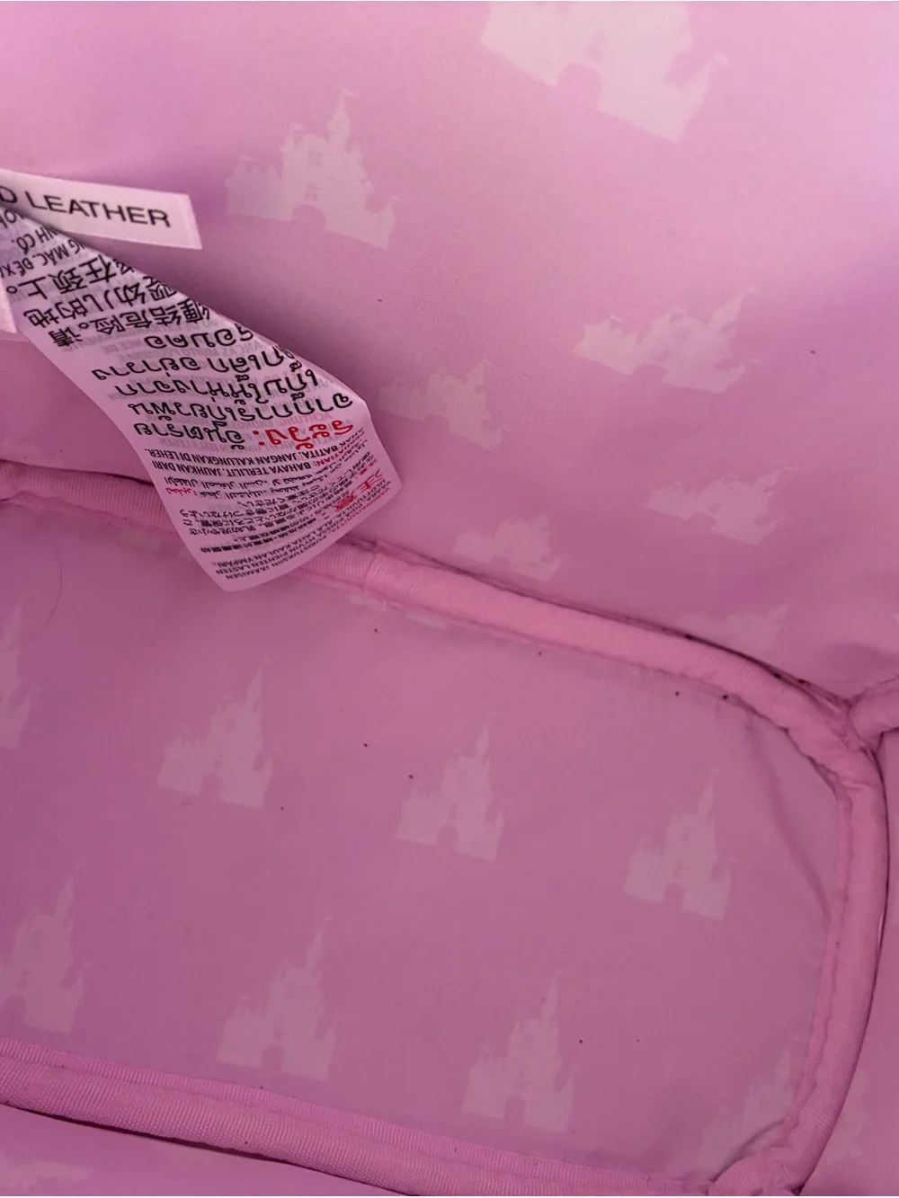 Loungefly Pink Woven Disney Backpack